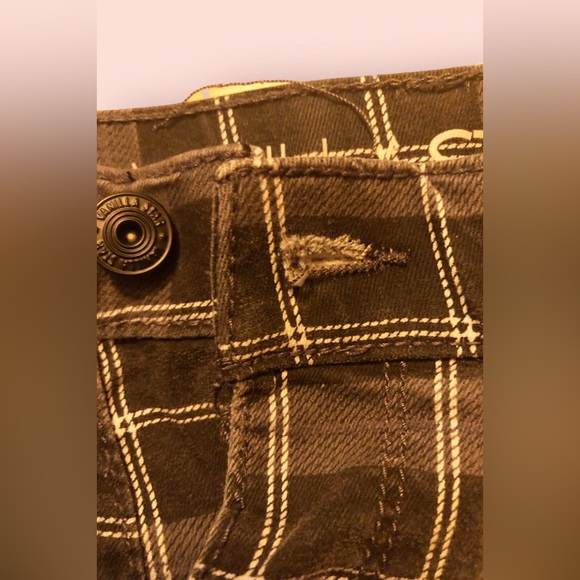 Rue21 Vanilla Star Gray and White Plaid Pull-on Jeggings | Small - Picture 6 of 11